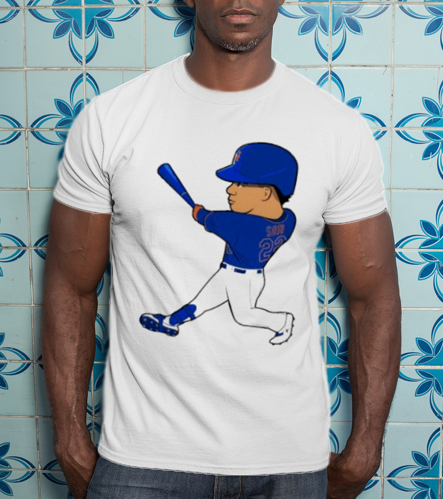 Juan Soto 22 Mets Baseball Swing LGM T-Shirt