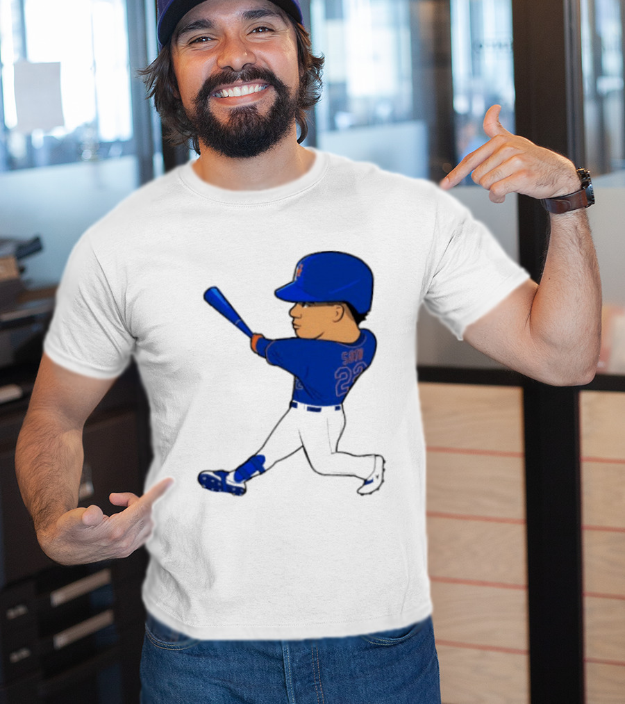 Juan Soto 22 Mets Baseball Swing LGM T-Shirt