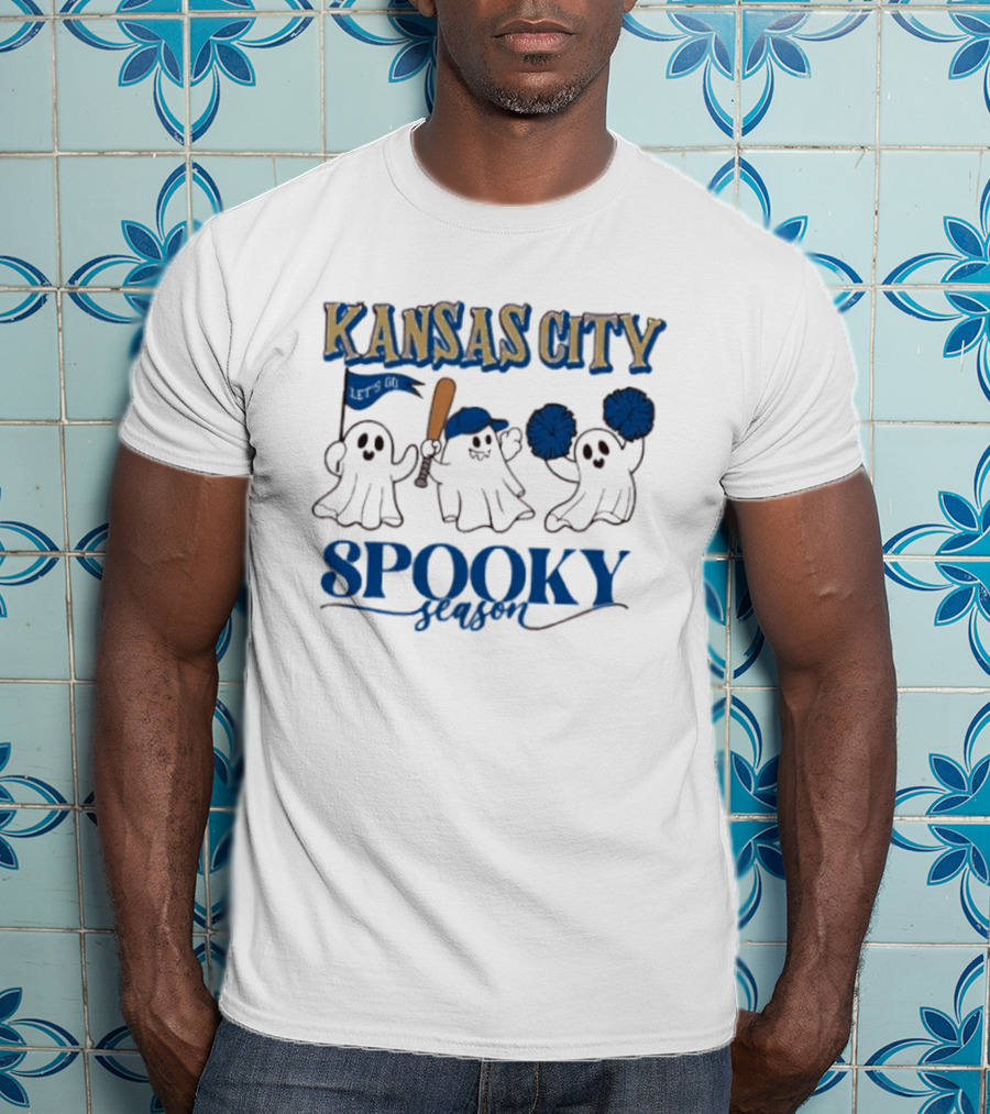 Kansas City Royals Spooky Season Ghosts Baseball Halloween T-Shirt