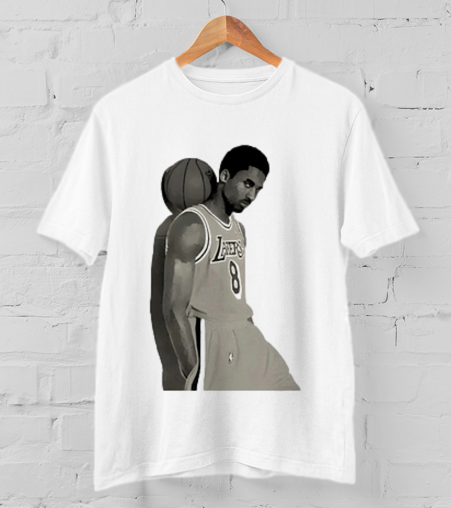 Kobe Bryant LA Lakers NBA Legend Iconic Number 8 T-Shirt