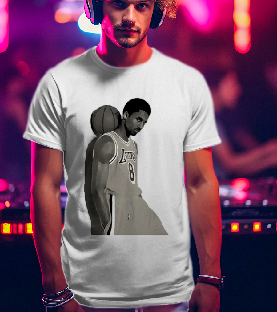 Kobe Bryant LA Lakers NBA Legend Iconic Number 8 T-Shirt