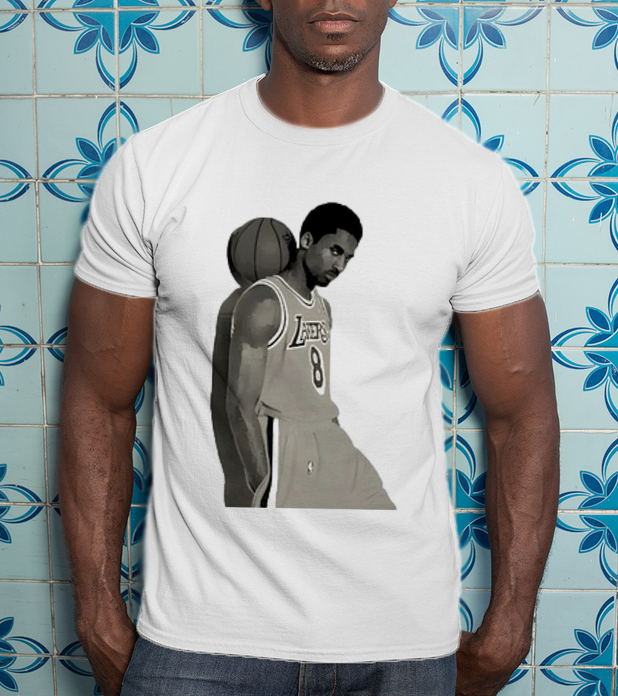 Kobe Bryant LA Lakers NBA Legend Iconic Number 8 T-Shirt