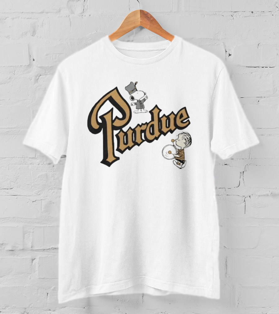 Purdue Boilermakers Snoopy And Charlie Brown Football T-Shirt