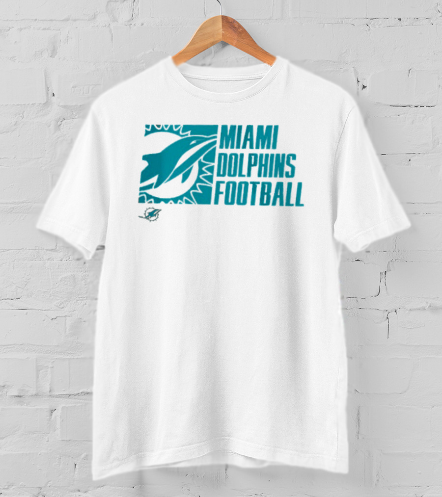 Miami Dolphins Football Fan Apparel Post Game Wear T-Shirt