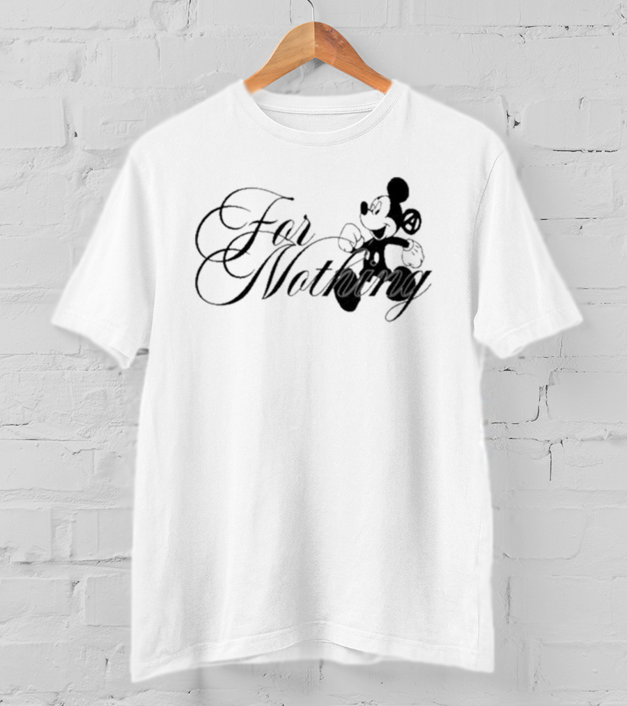 Mickey Mouse Nine Vicious For Nothing Tour 2025 For Nothing T-Shirt