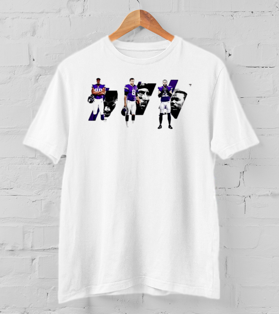 Minnesota Vikings D.J. Wonnum Kirk Cousins Harrison Smith NFL Players T-Shirt