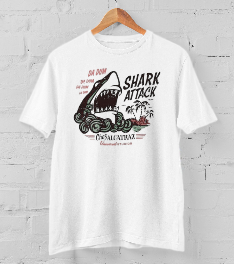 Big Wave Shark Attack Che Alcatraz Island California Adventure T-Shirt