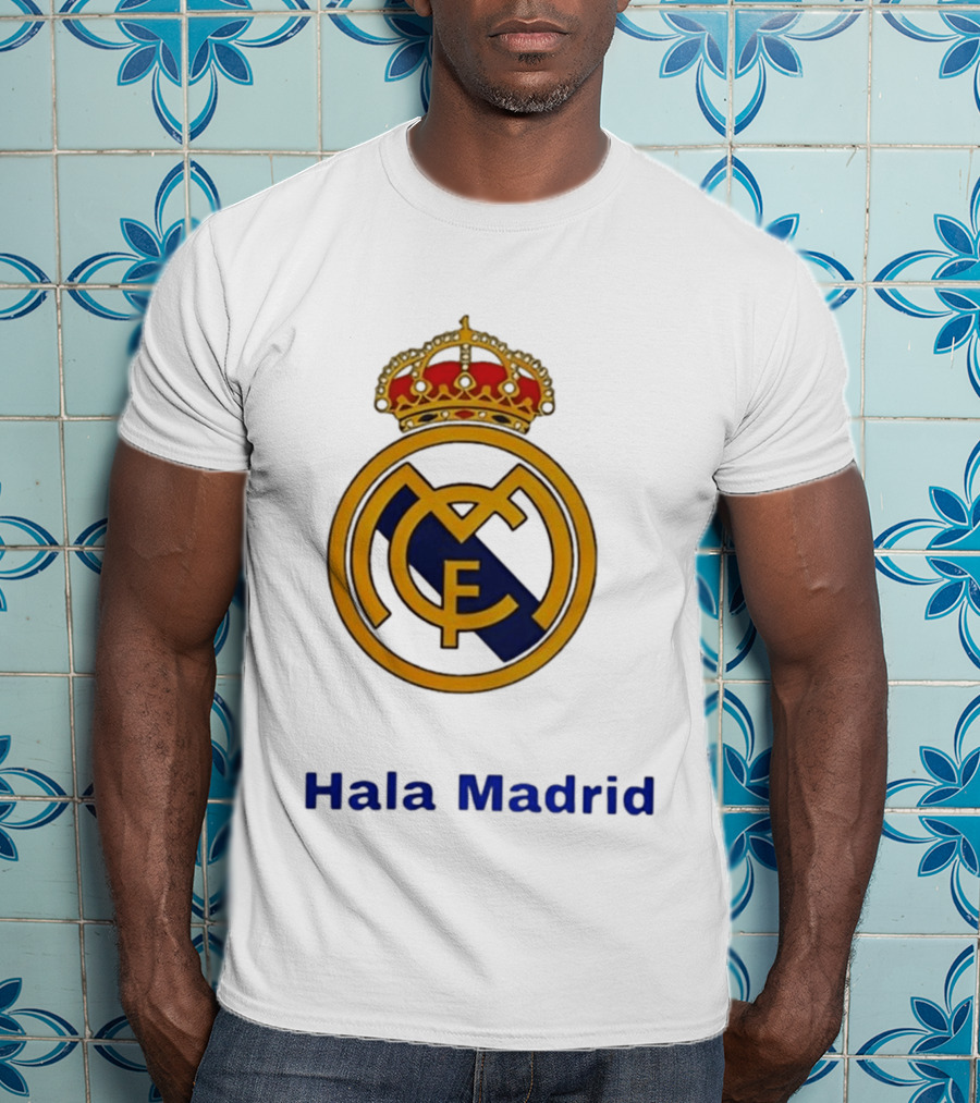Hala Madrid Real Madrid CF Crest Spain Football Club T-Shirt