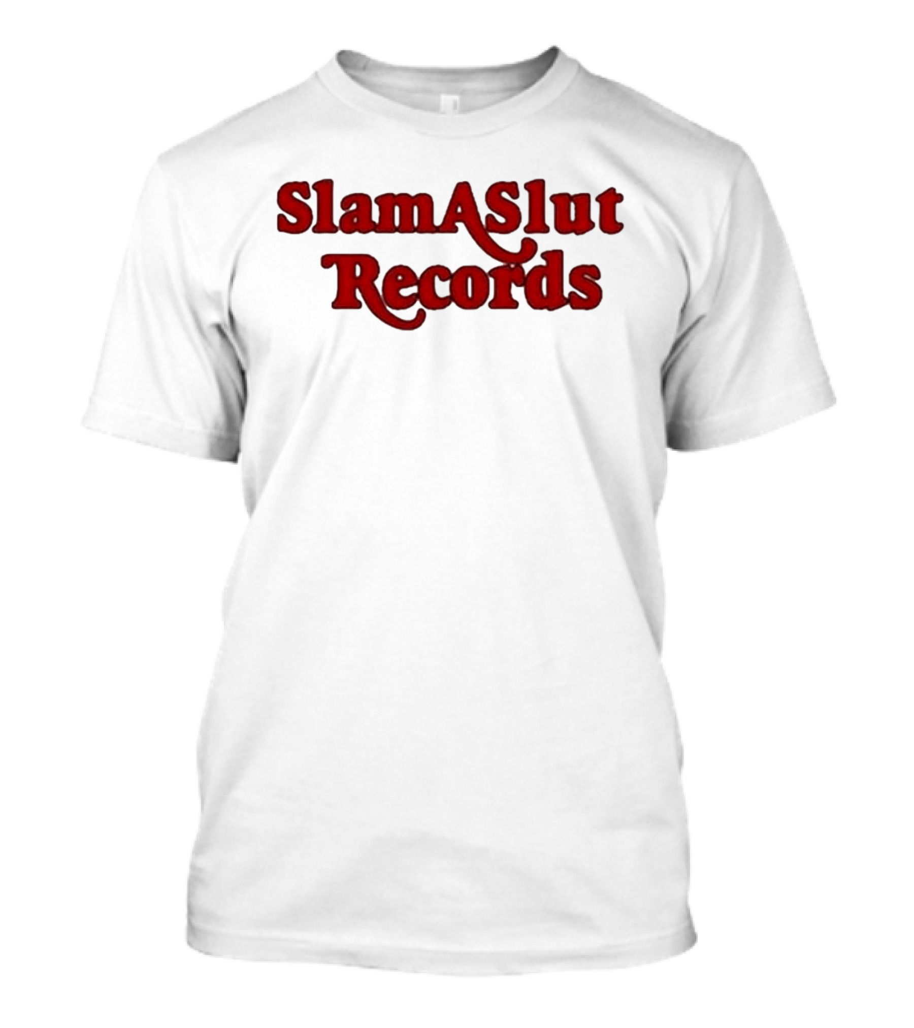 SlamASlut Records Vintage Inspired Music Label T-Shirt