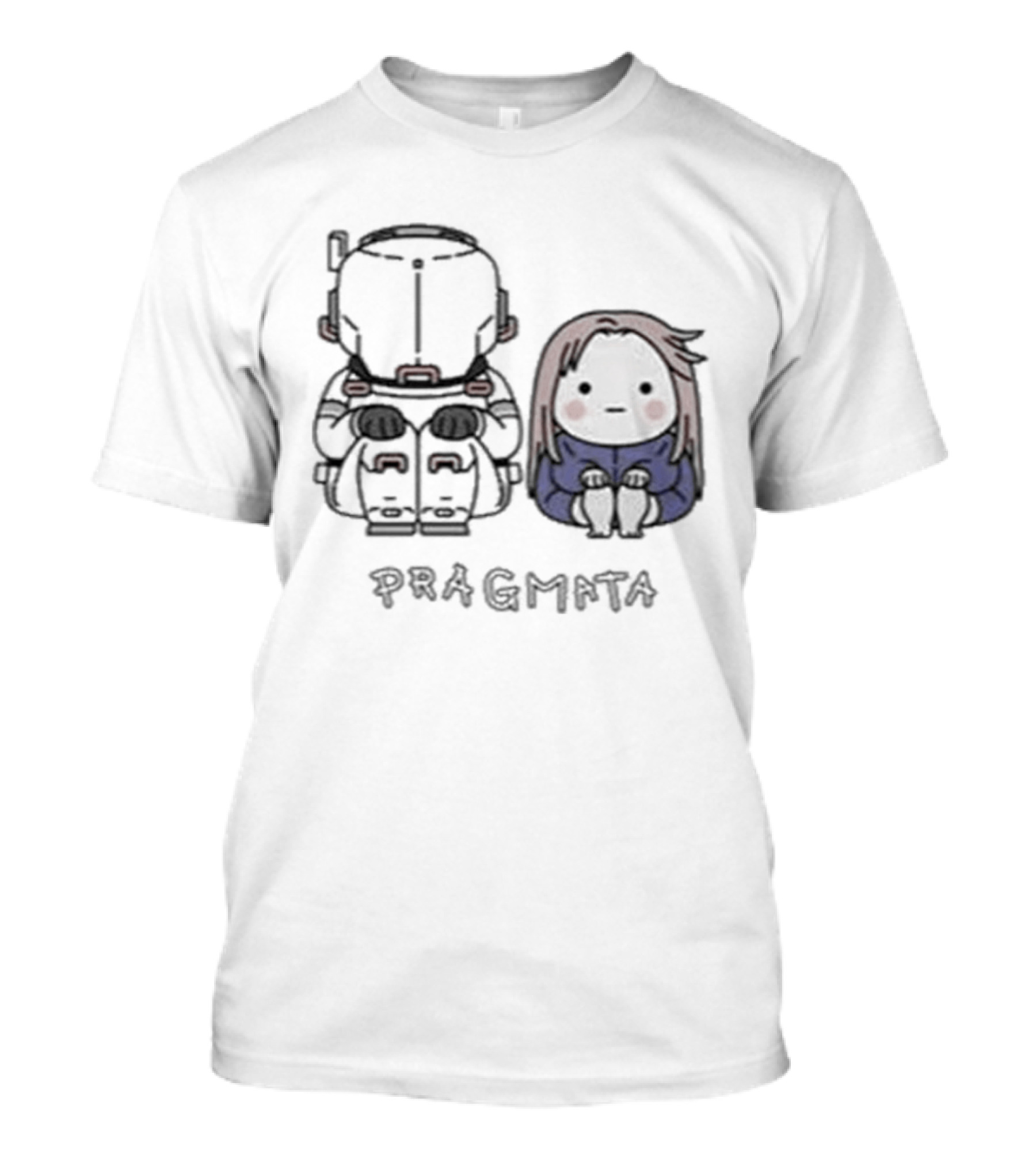 Pragmata Hugh Diana Sitting Together T-Shirt