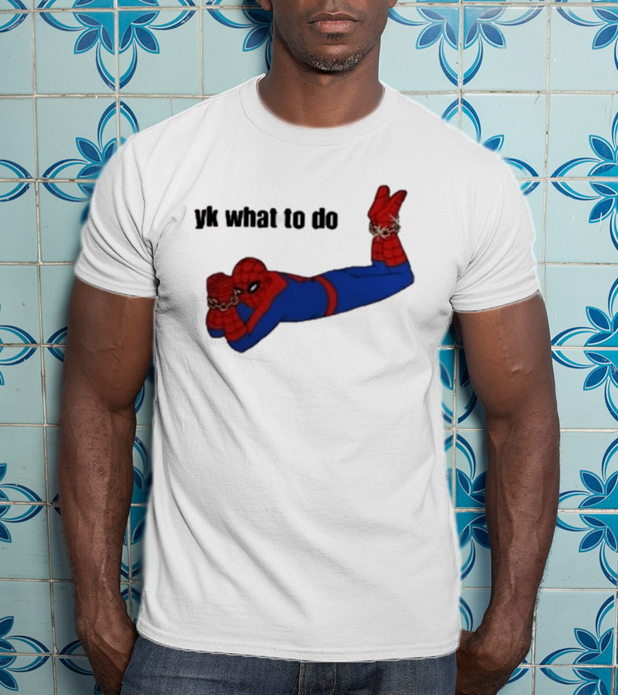 Spooderman YK What To Do Meme T-Shirt