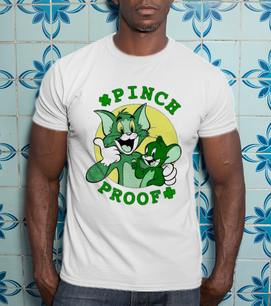 Tom And Jerry Pinch Proof St. Patrick's Day Celebration T-Shirt