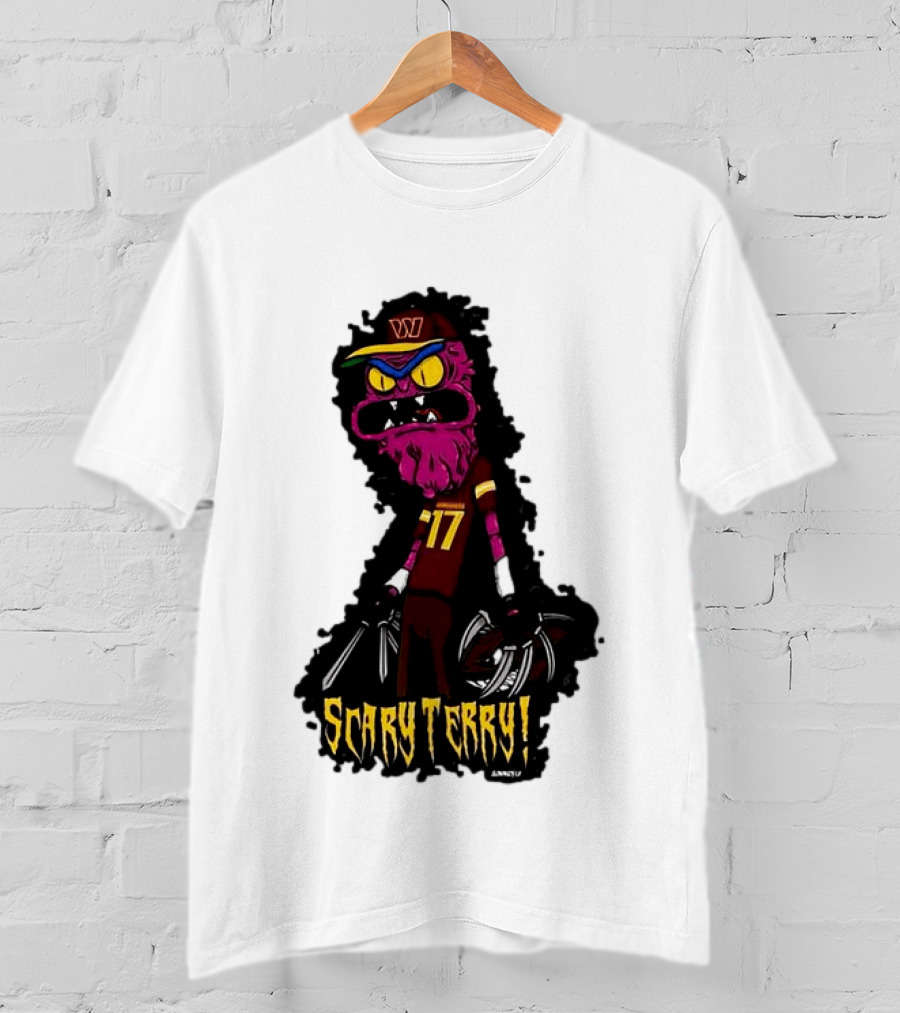 Washington Commanders Scary Terry McLaurin 17 Terrifying Terry T-Shirt