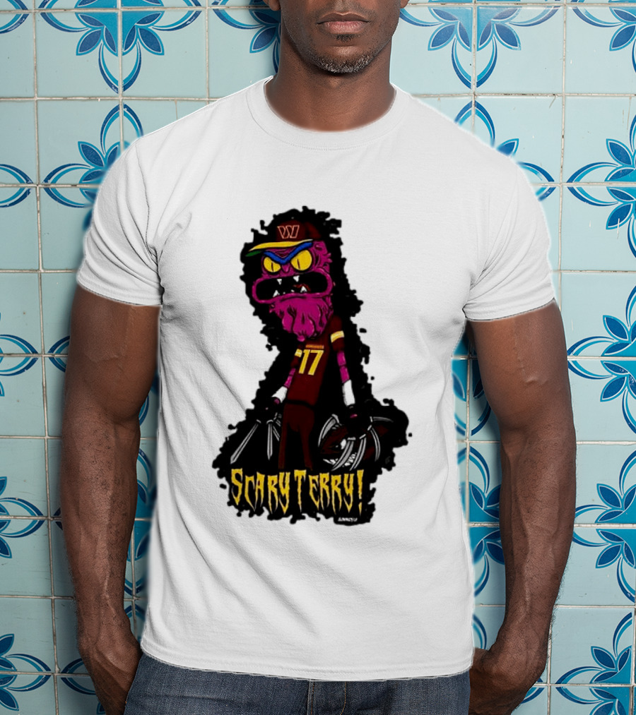 Washington Commanders Scary Terry McLaurin 17 Terrifying Terry T-Shirt