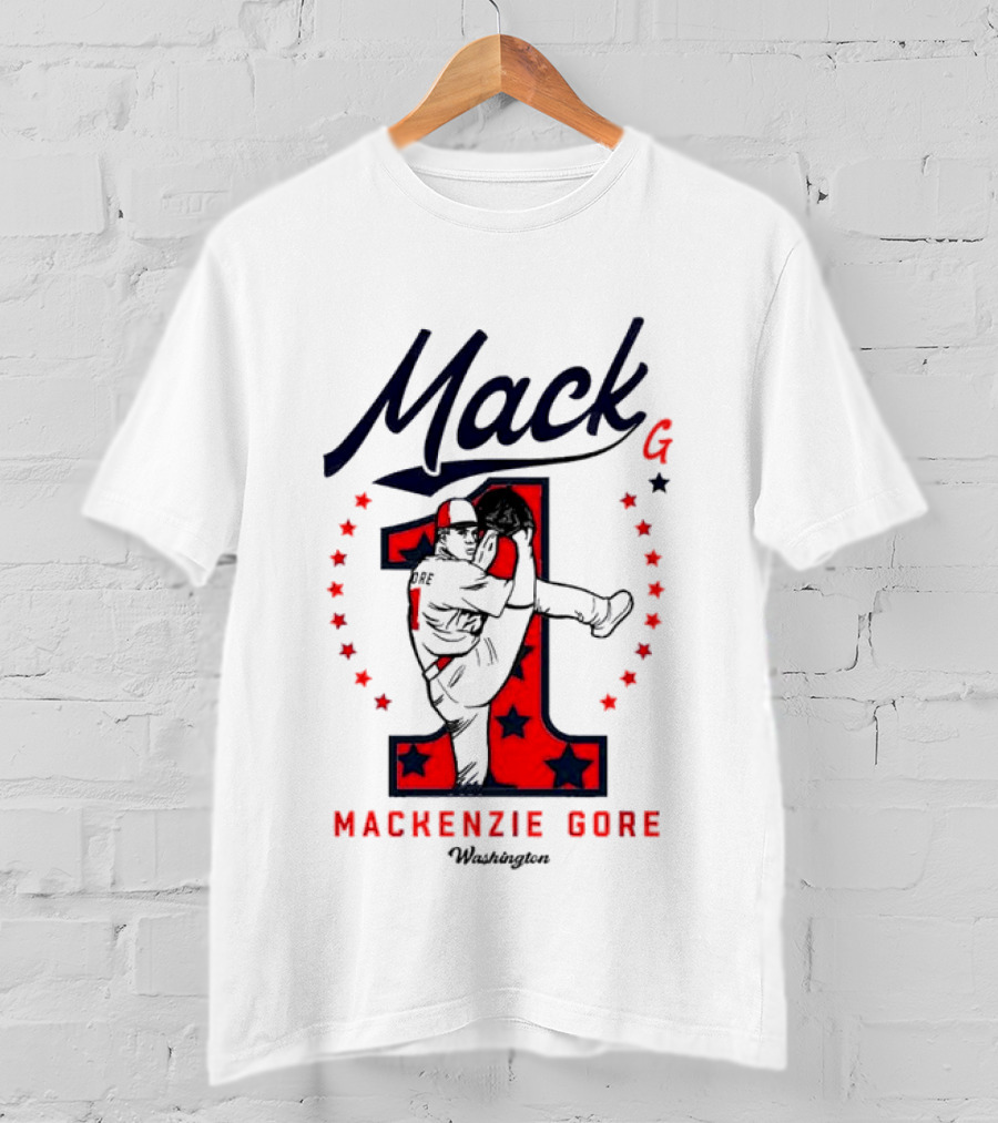 Mack G Washington Nationals Mackenzie Gore Baseball Stars T-Shirt