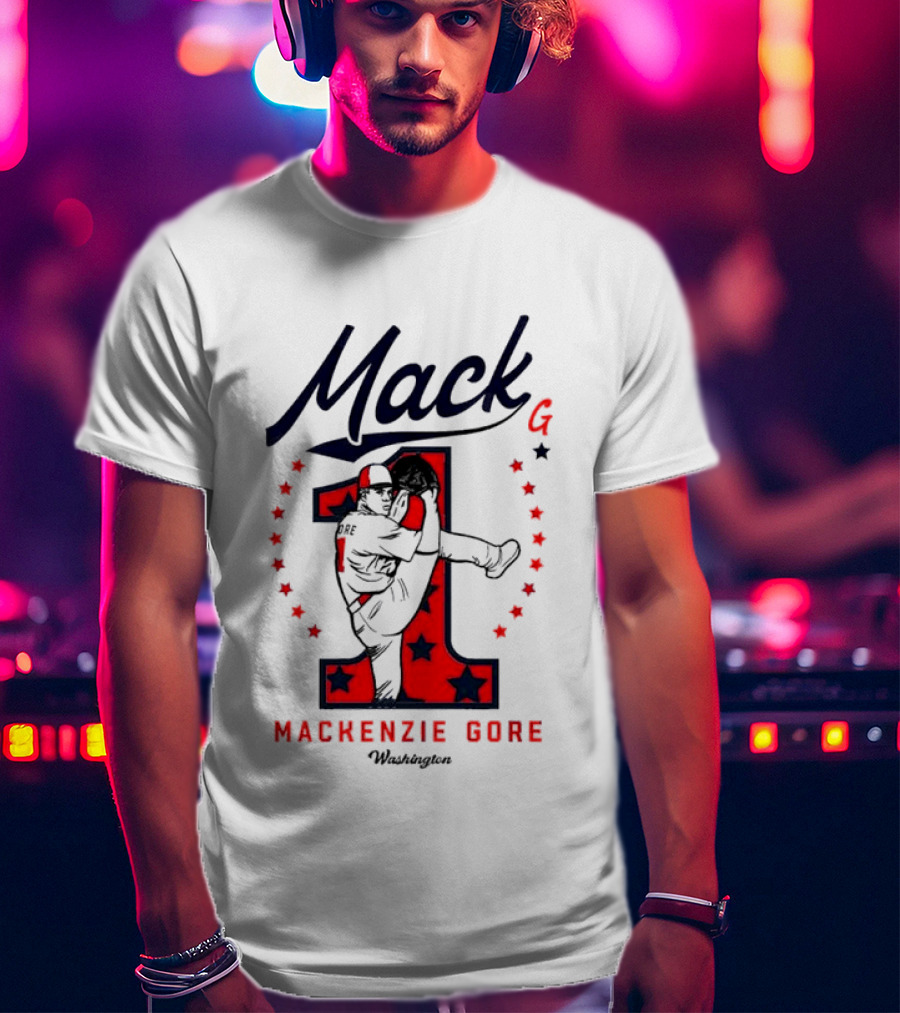 Mack G Washington Nationals Mackenzie Gore Baseball Stars T-Shirt