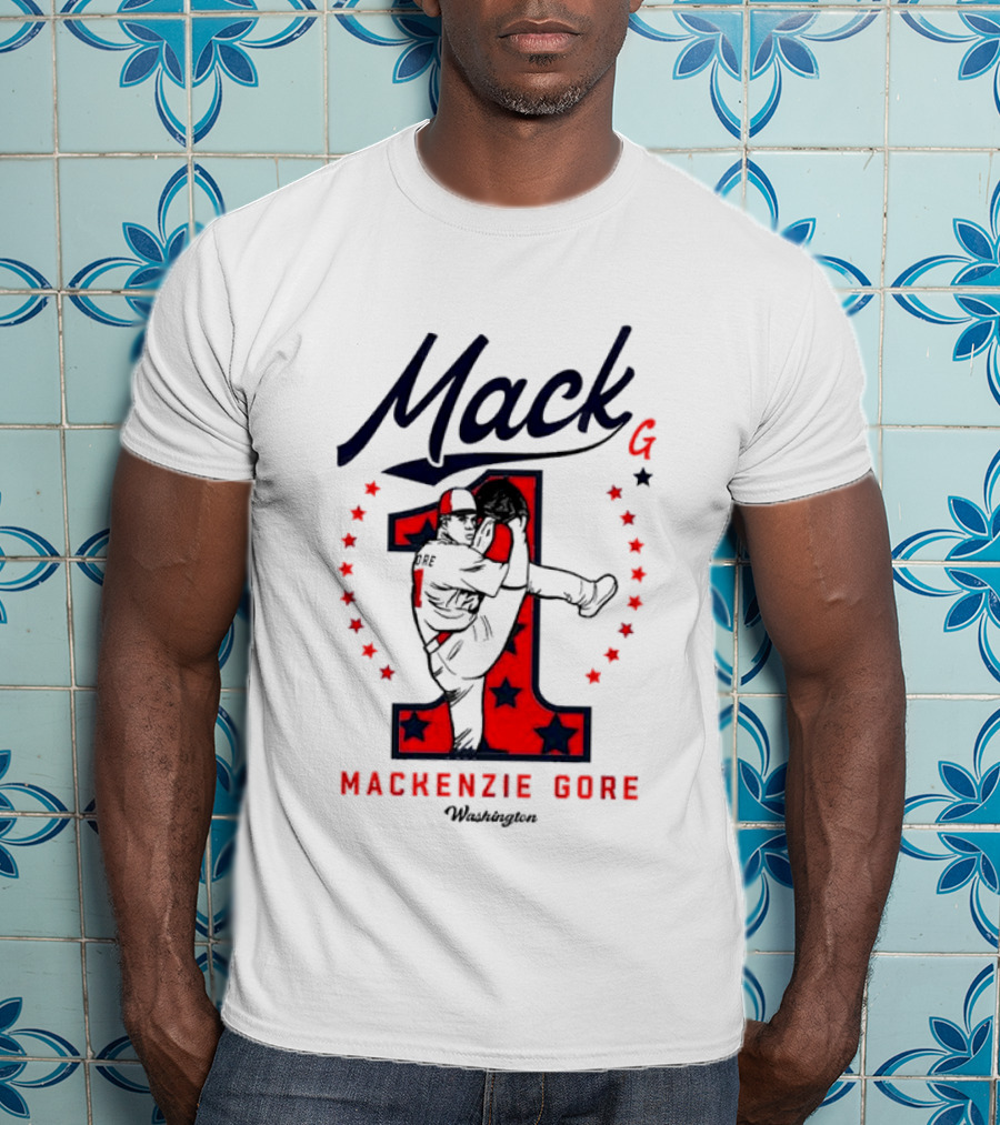 Mack G Washington Nationals Mackenzie Gore Baseball Stars T-Shirt