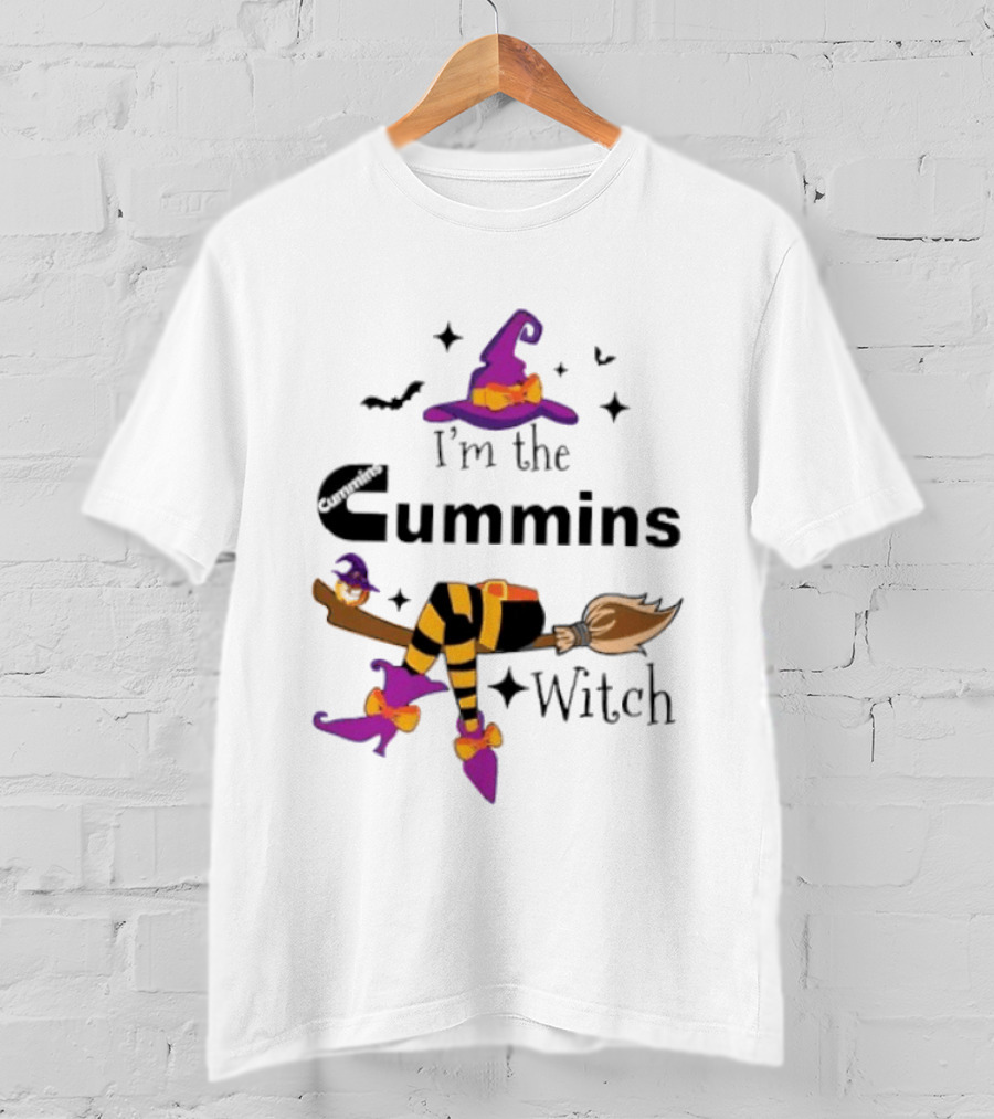 I'm The Cummins Witch Halloween Broomstick Costume T-Shirt
