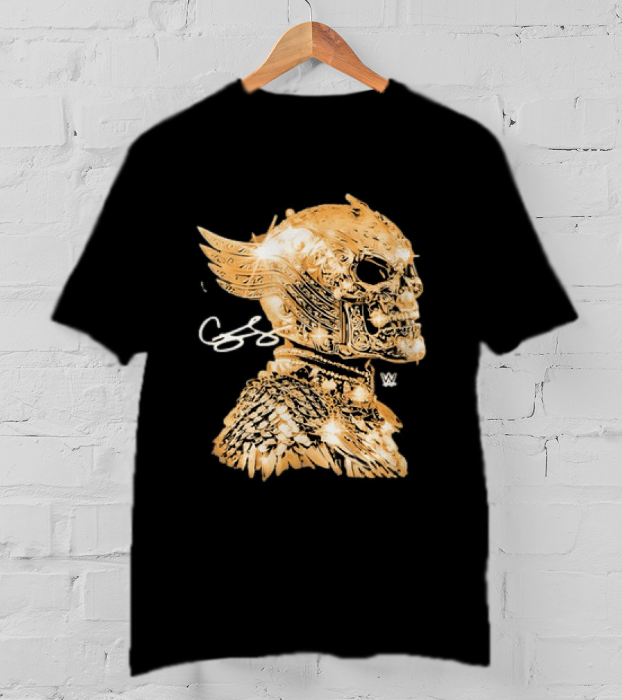WWE Cody Rhodes American Nightmare Golden Skull T-Shirt