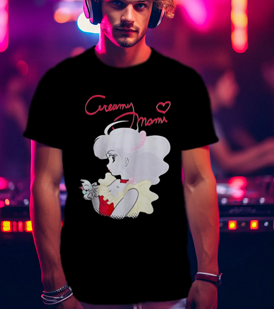 Magical Angel Creamy Mami Anime Character With Heart And Butterfly T-Shirt