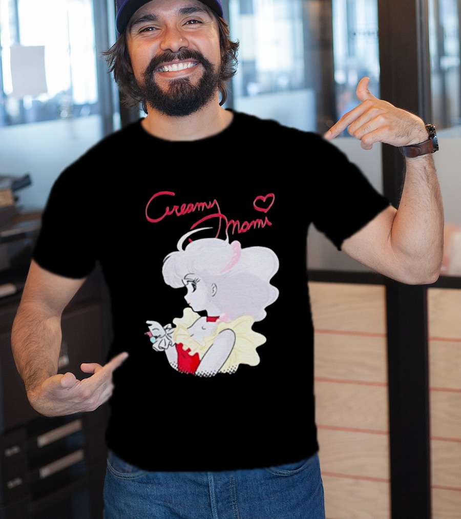 Magical Angel Creamy Mami Anime Character With Heart And Butterfly T-Shirt