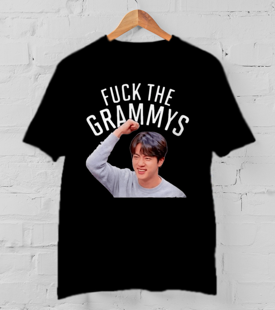 Jin BTS Fuck The Grammys K Pop Bangtan Boys Fandom T-Shirt