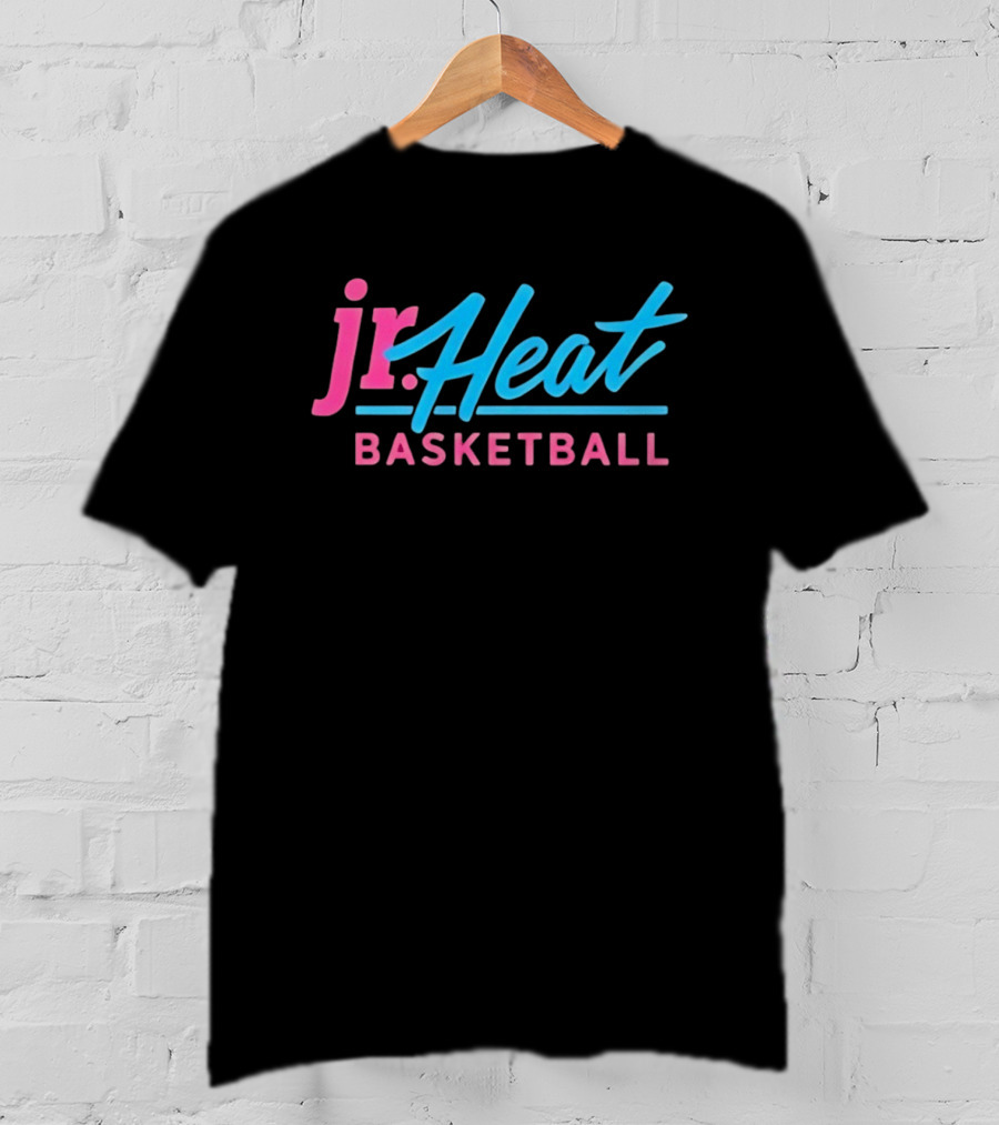 Jr Heat Basketball NBA Youth Sports Bright Neon T-Shirt