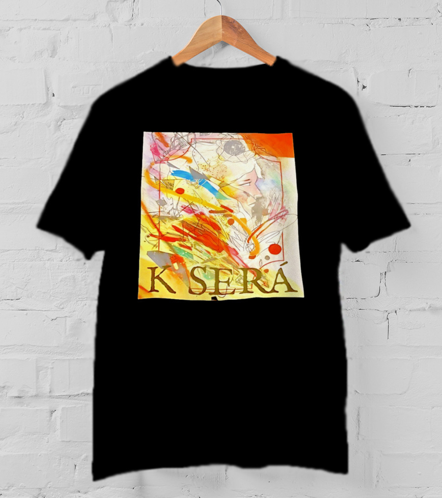 K Será Colorful Abstract Face Expression T-Shirt