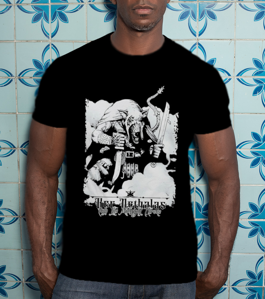 Ker Nethalas Into The Midnight Throne Rat Warrior Sword And Dagger Creature T-Shirt