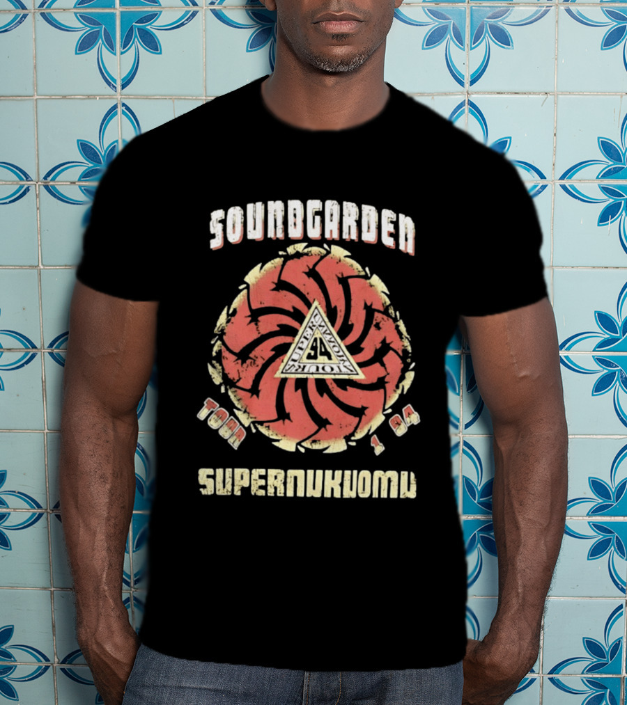 Soundgarden Superunknown Tour 1994 Grunge Vintage Spiral T-Shirt