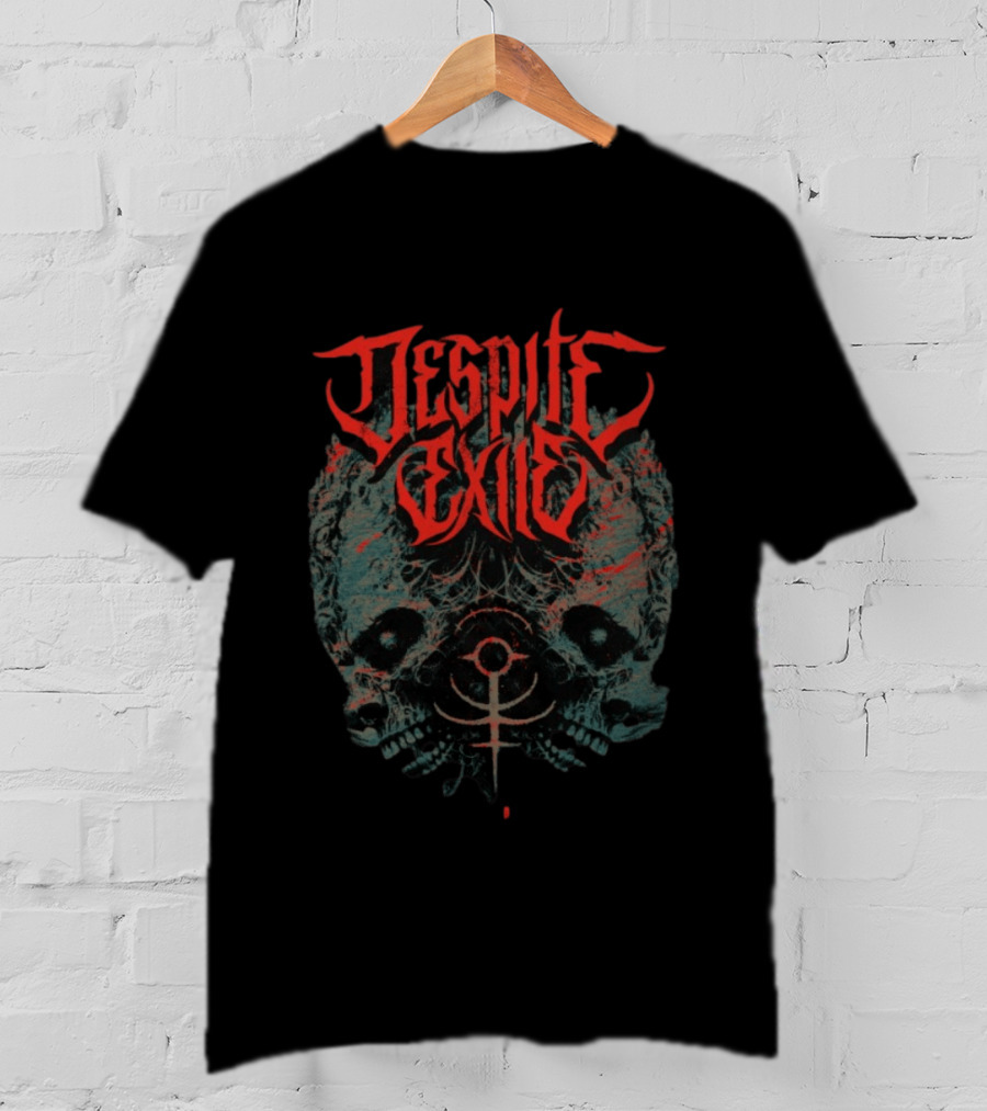 Despite Exile Ever Before Never Again Skull T-Shirt