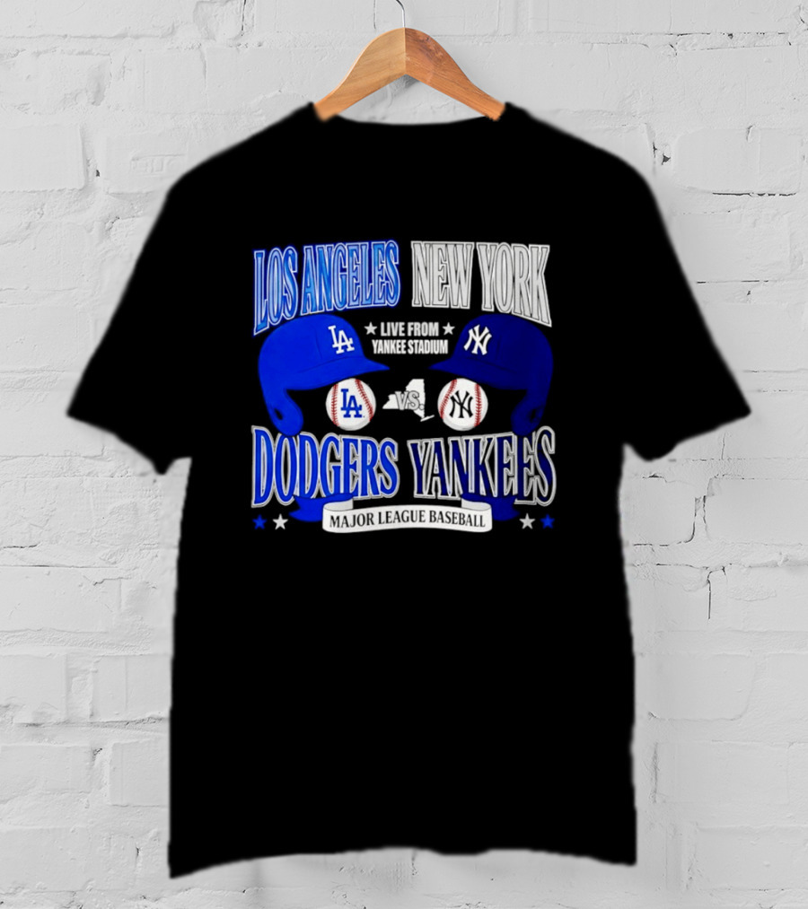 Los Angeles Dodgers Vs New York Yankees Live From Yankee Stadium Major League Baseball T-Shirt