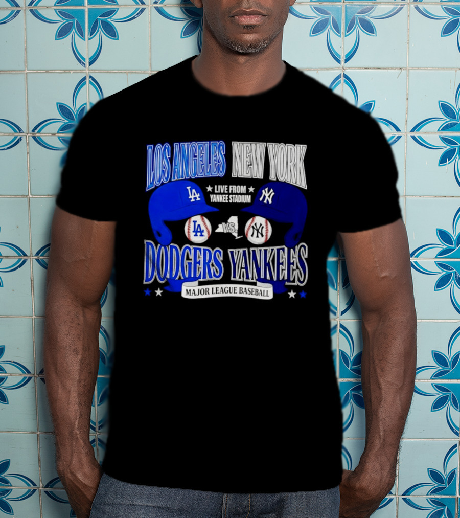 Los Angeles Dodgers Vs New York Yankees Live From Yankee Stadium Major League Baseball T-Shirt
