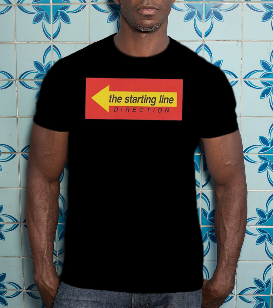 The Starting Line Direction Pop Punk Band Yellow Arrow T-Shirt