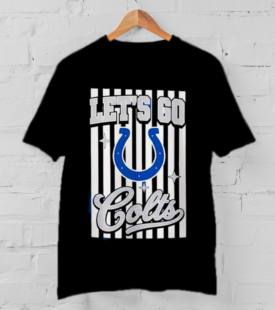 Let's Go Indianapolis Colts Football Colts Horseshoe T-Shirt