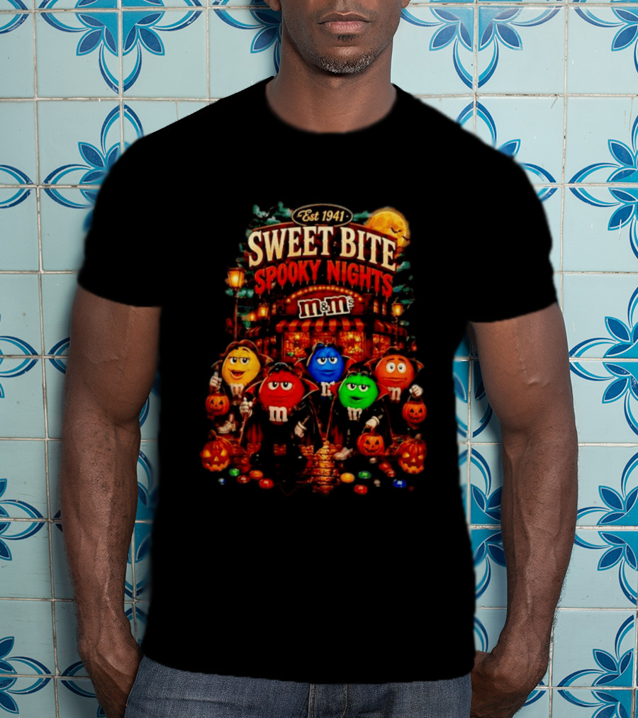 Est 1941 M&M's Sweet Bite Spooky Nights Halloween T-Shirt