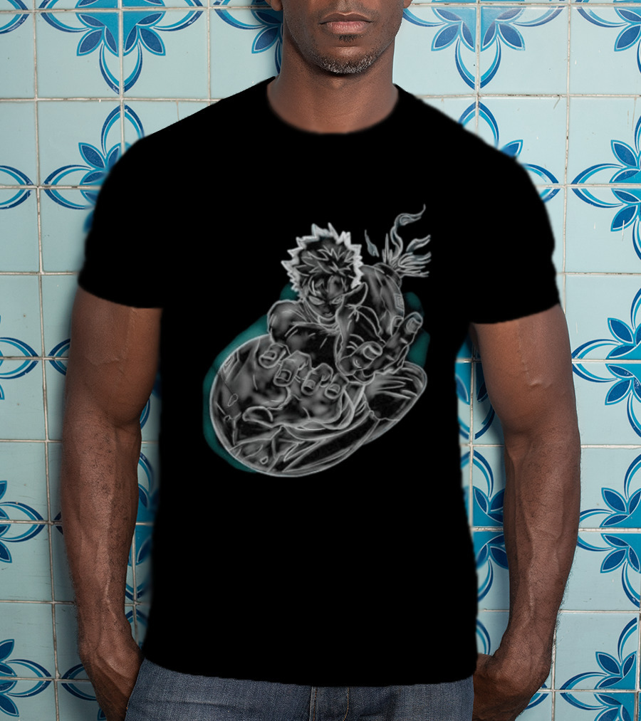 Megumi Fushiguro Ten Shadows Jujutsu Kaisen Dynamic Pose T-Shirt