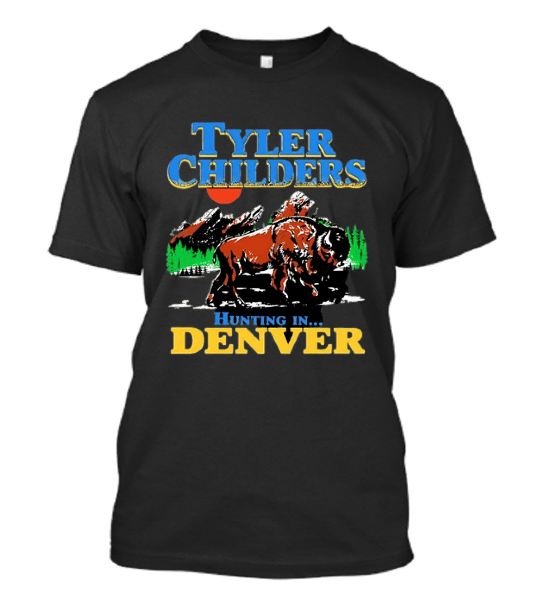 Tyler Childers Hunting In Denver Country Music Buffalo Mountains T-Shirt