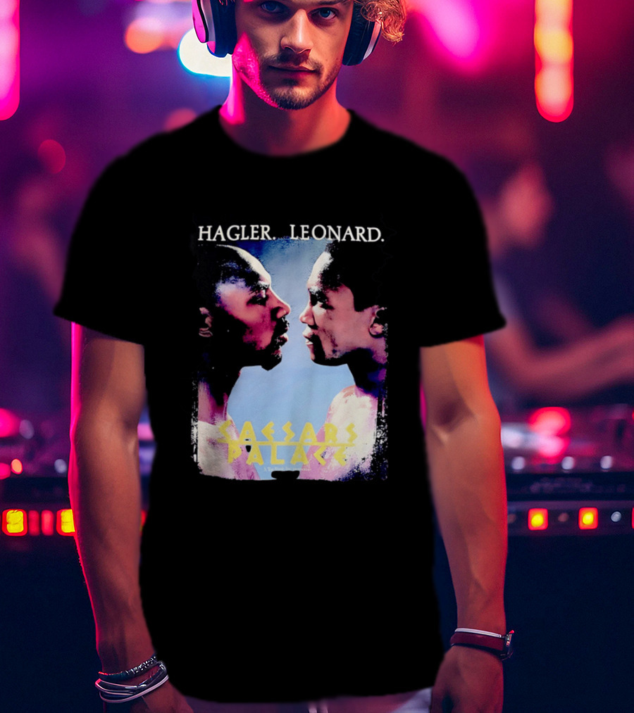 Hagler Leonard Caesars Palace Boxing Match Showdown T-Shirt