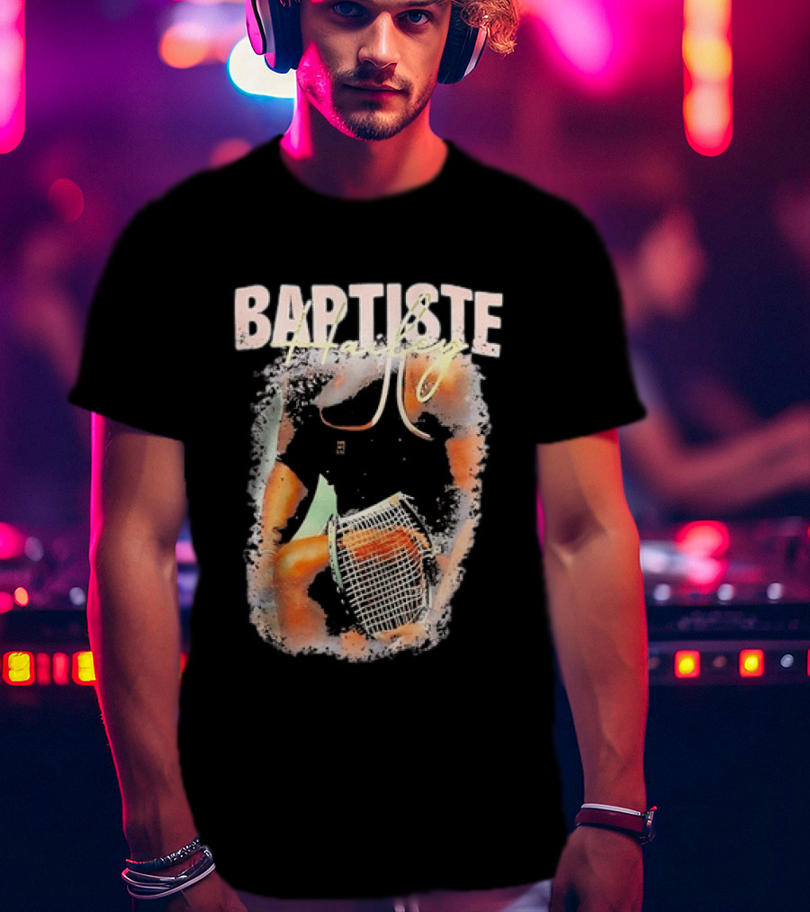 Baptiste Hailey Tennis Player With Racket T-Shirt