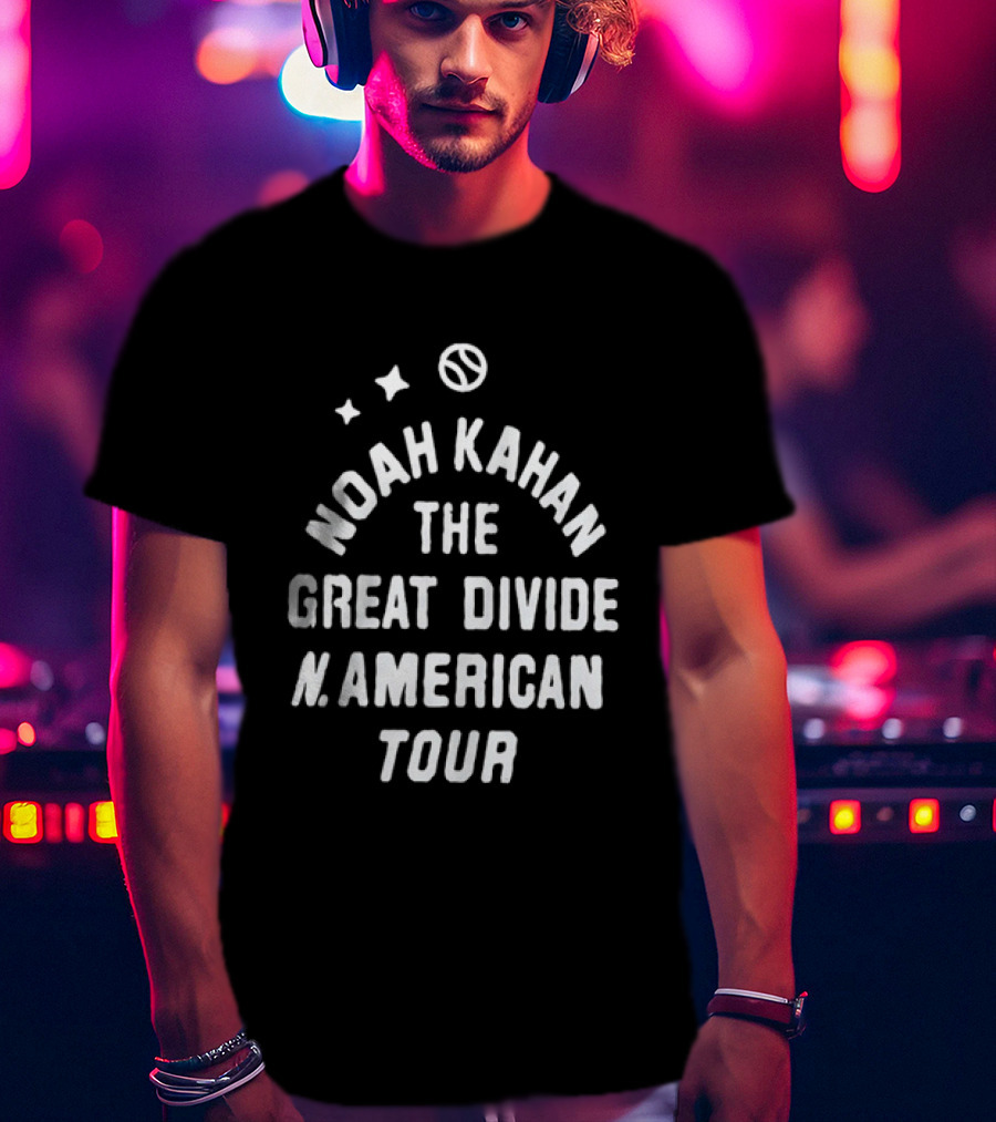 Noah Kahan The Great Divide North American Tour Stars T-Shirt