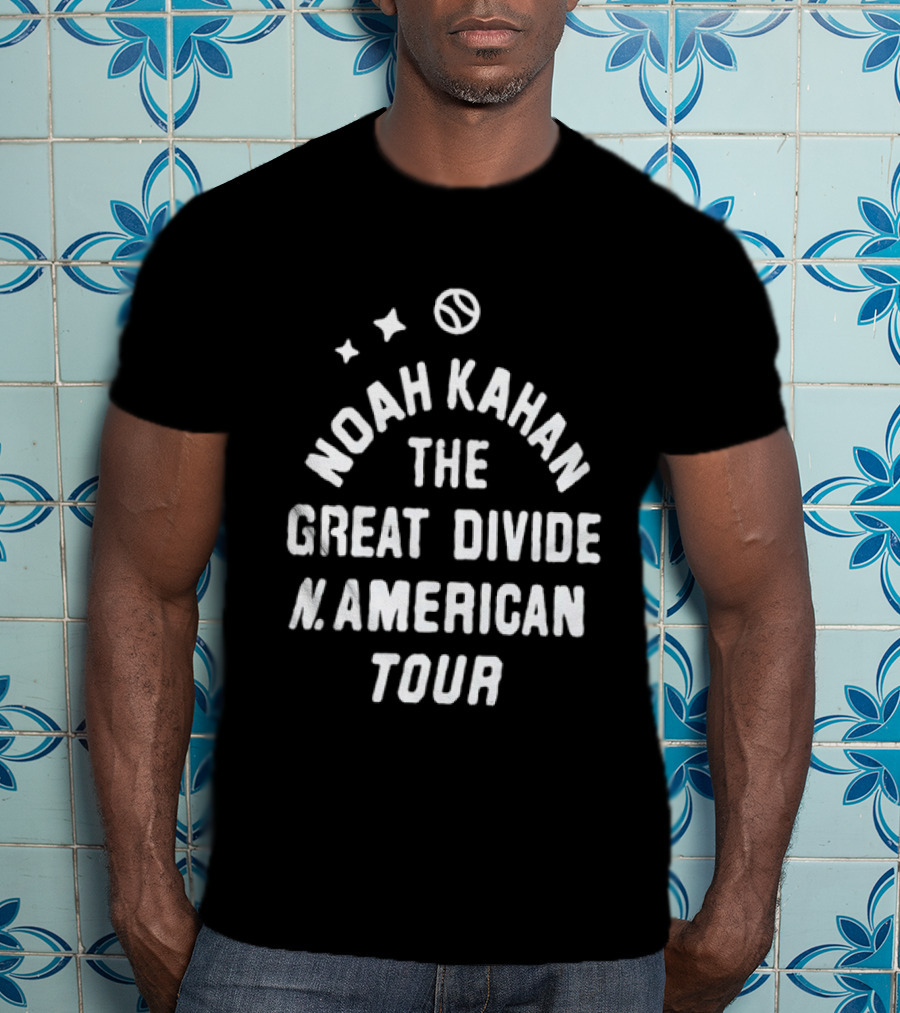 Noah Kahan The Great Divide North American Tour Stars T-Shirt
