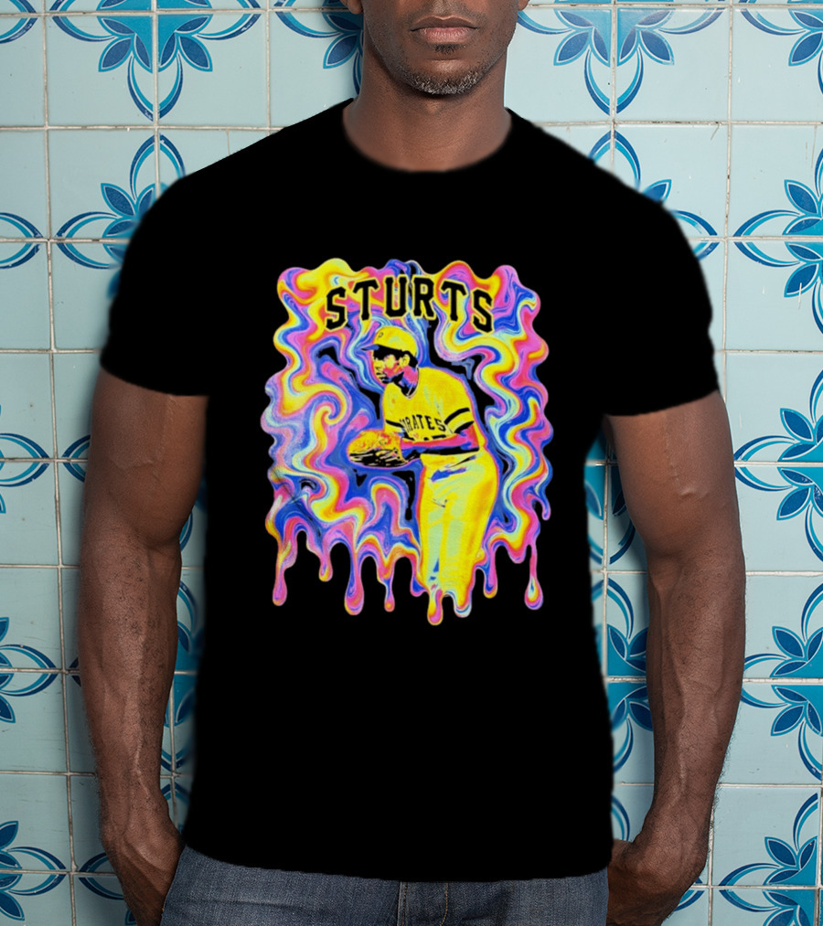 Sturts Willie Stargell Pittsburgh Pirates Psychedelic T-Shirt