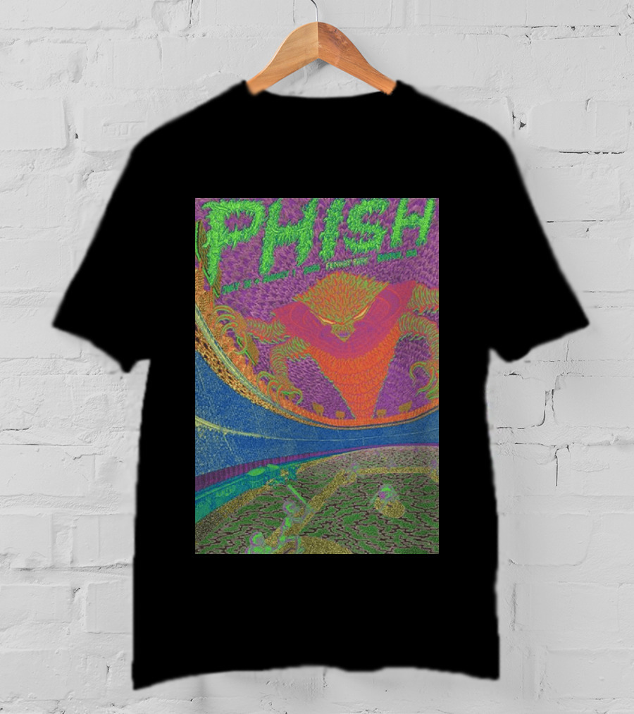 Phish Fenway Park Boston MA Tour July 31 Aug 1 2026 Colorful Psychedelic Dragon T-Shirt