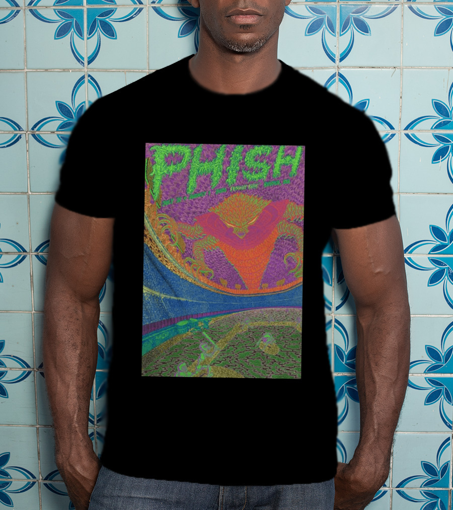 Phish Fenway Park Boston MA Tour July 31 Aug 1 2026 Colorful Psychedelic Dragon T-Shirt