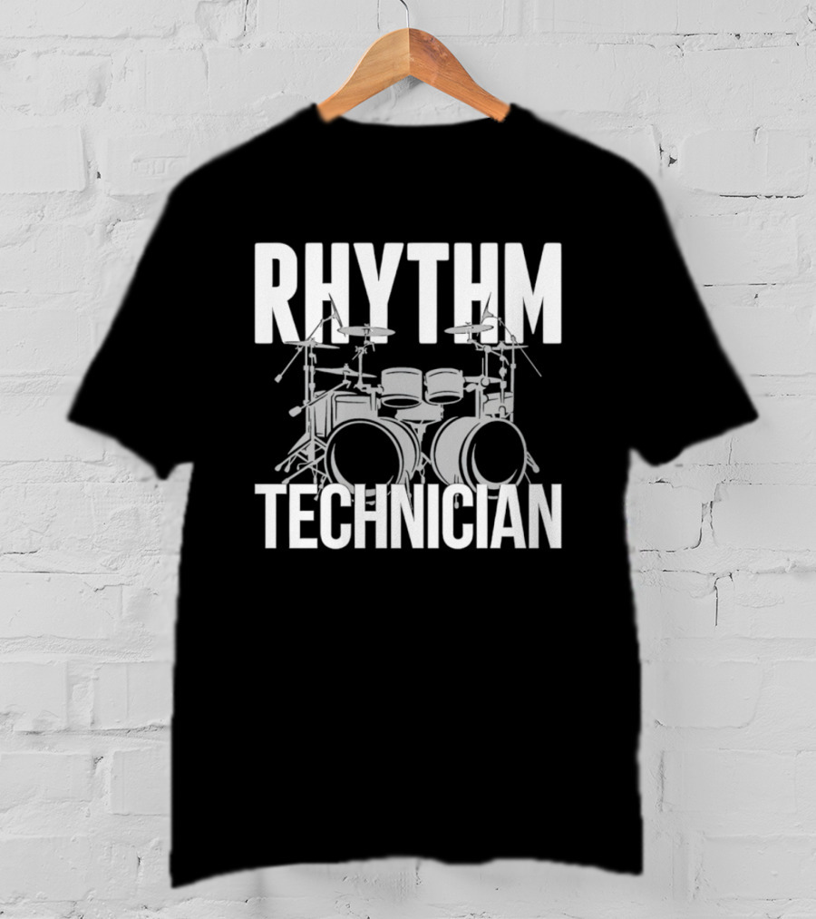 Rhythm Technician Drummer Drums Percussion T-Shirt