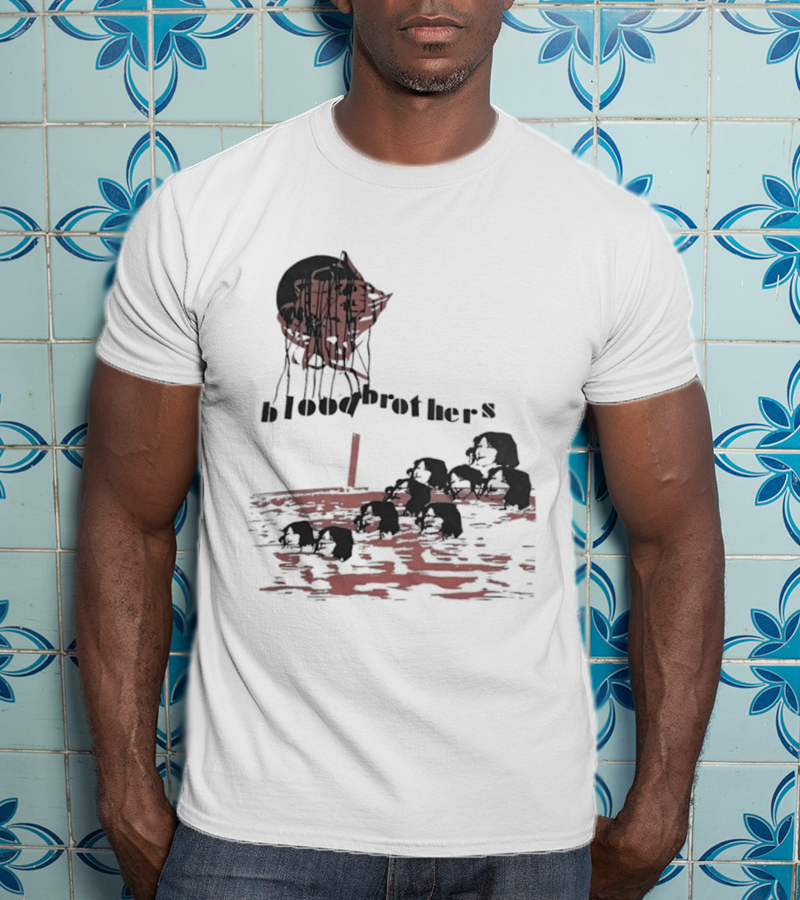 Blood Brothers Musical West End Willy Russell Dripping Red Moon T-Shirt