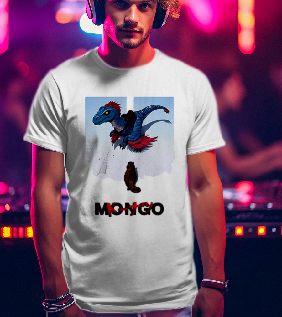 Mongo Raptor Cat Donatsu By U Mashermello Dinosaur T-Shirt