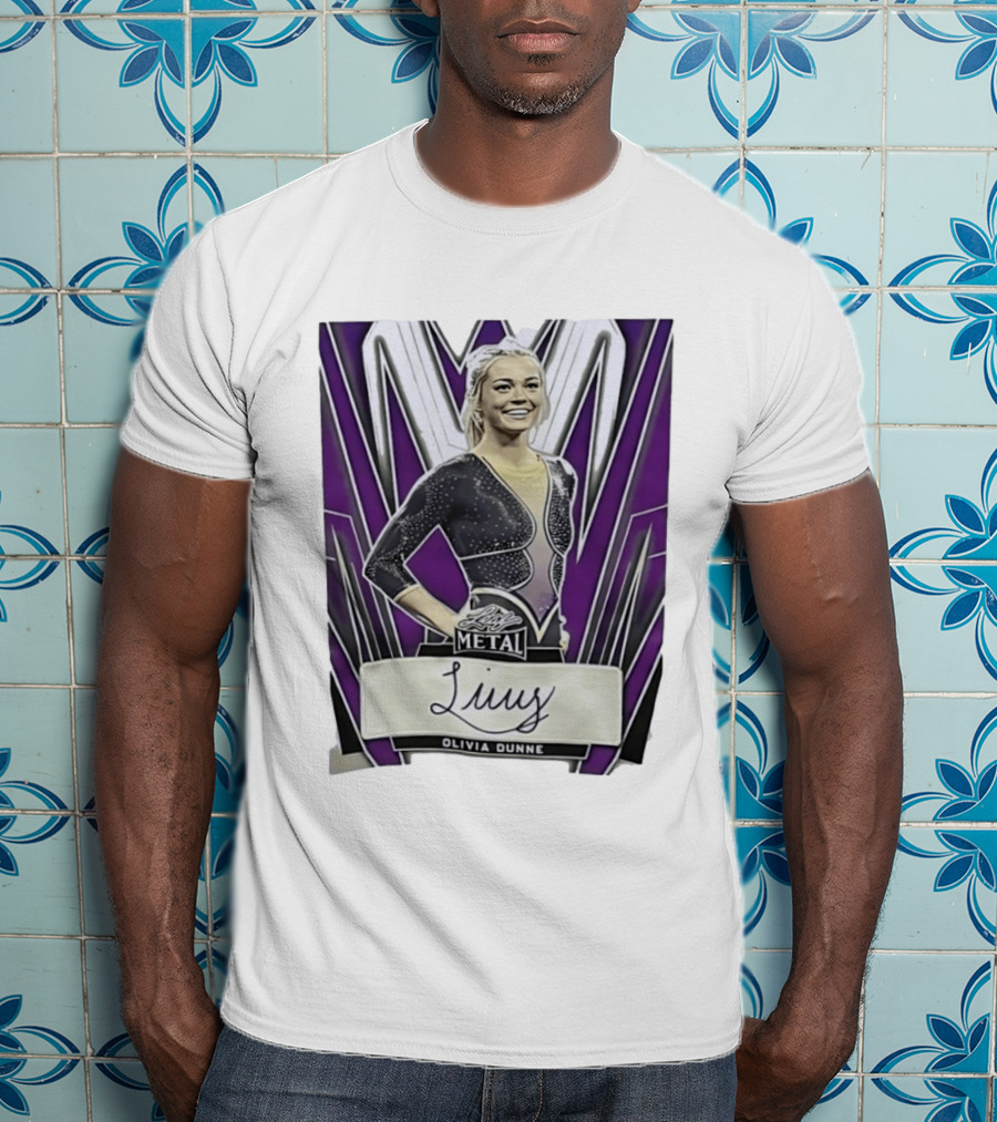 Leaf Metal Olivia Dunne Livvy Autograph Card T-Shirt