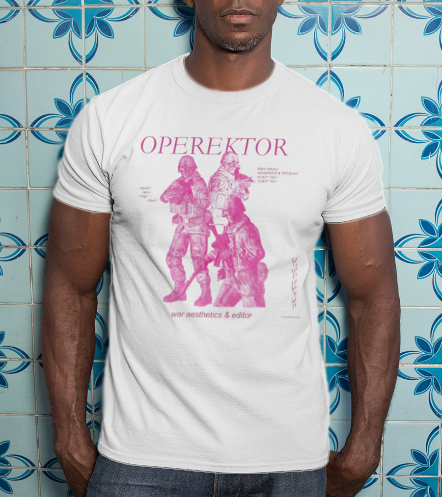 Operektor War Aesthetics Tactical Editor Time Signature Authored Narratives T-Shirt